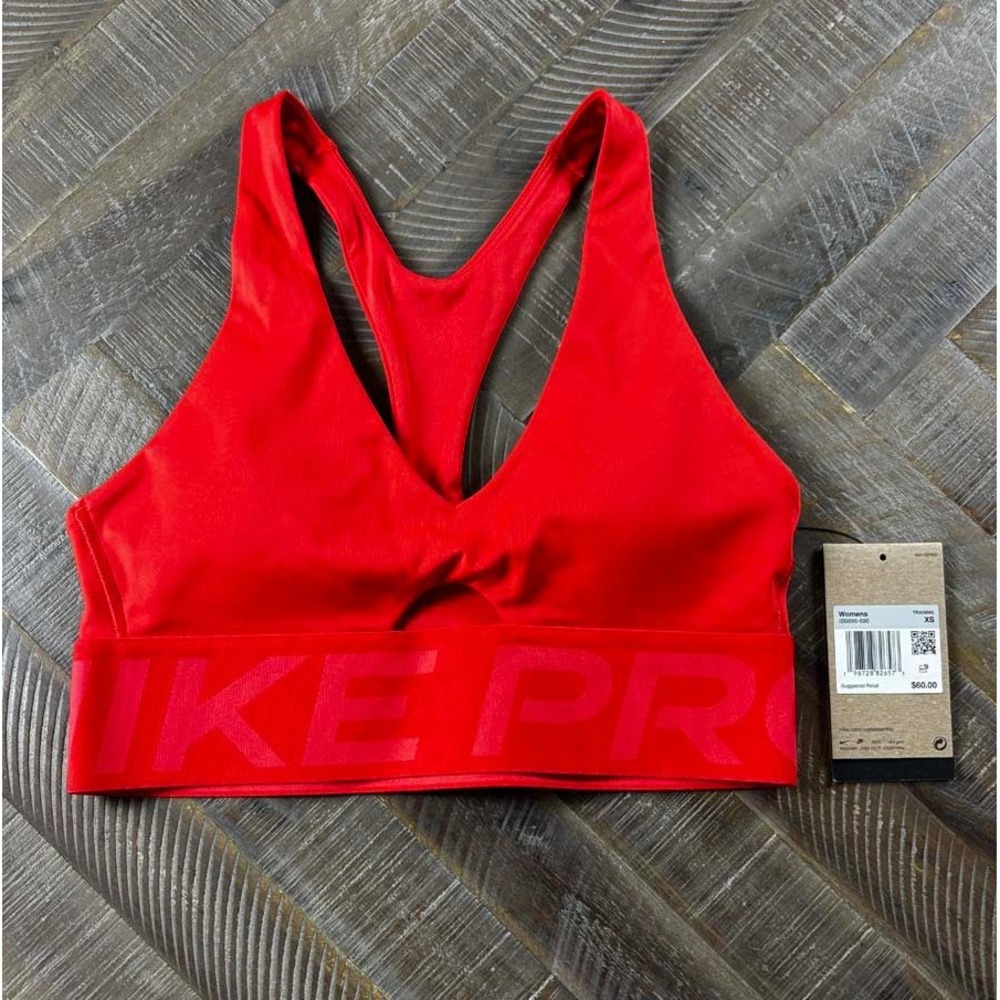 Nike Pro Dri-FIT Women Racerback Sports Bra Red IB9896-696 XS NWT